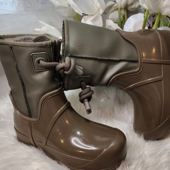 UGG Shoes Ugg Raincloud Lace Boots Olive Green Women New Poshmark